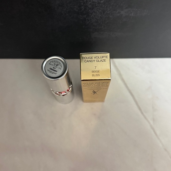 YSL Candy Glaze Lip Gloss Stick #7 Beige Bliss-New - Picture 3 of 4